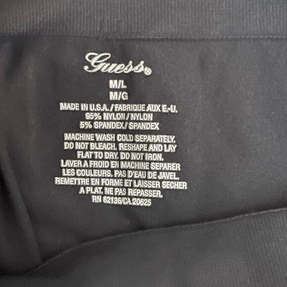 GUESS Leggings Tights Black Girls Med/Lg Rhinestone Design Logo Spell Out Ankle - Picture 4 of 10